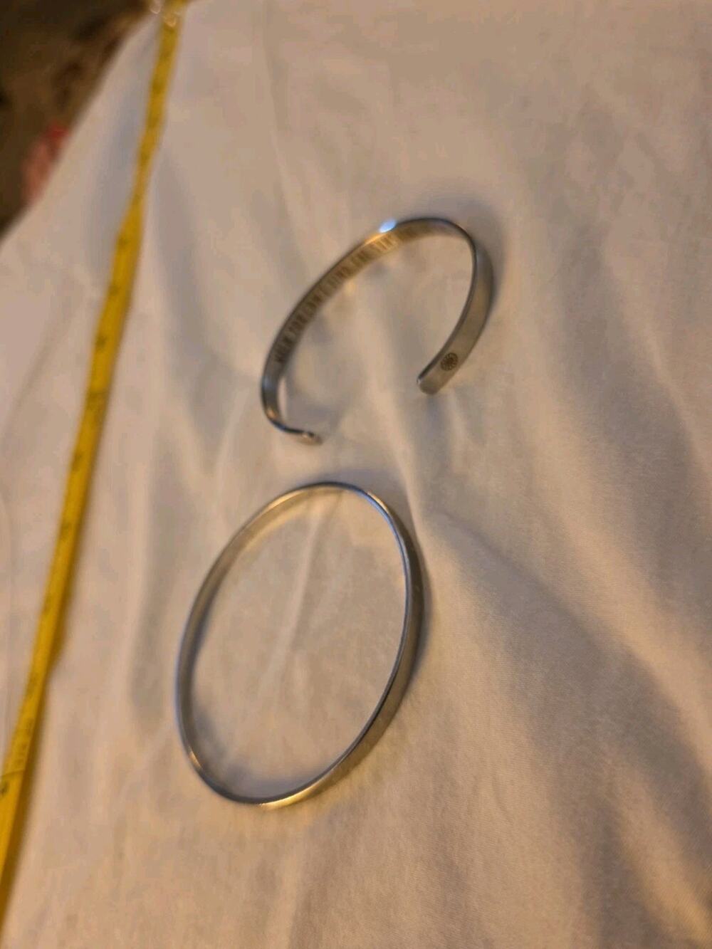 Inspirational Silver-Tone Cuff Bracelet Set